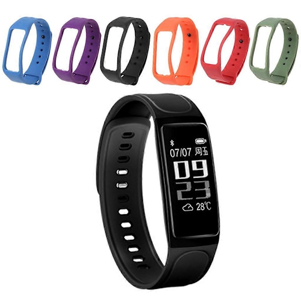 Klokkereim Armbånd for C1 C1S Plus TPU Myk Rem Belte Smartklokke Armbånd