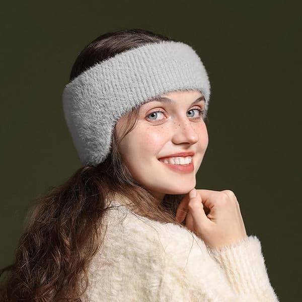 Ørevarmer til Søvn, Lydtætte Ørevarmer, Støjreducerende Ørevarmer, Fleece Ørevarmer til Søvn, Studerende der Sover Gray