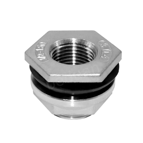 3/4\" FPT Bulkhead Vandtankforbindelse Rustfrit Stål Gennem-,ZQKLA