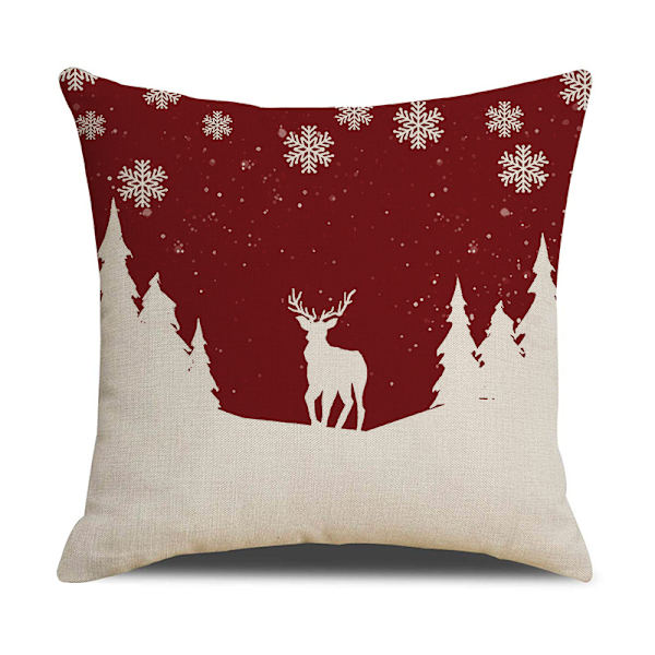 4 st Elk Snögubbe Jul Kuddfodral Jul Kuddeöverdrag, ZQKLA