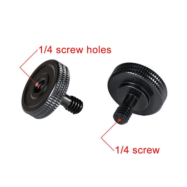 4 kpl 1/4\" Uros - 1/4\" Naaras Kamera Pikakiinnitysruuvi, ZQKLA