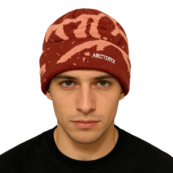 Arc'teryx Grotto Jacquard Stickad Mössa ullmössa Red
