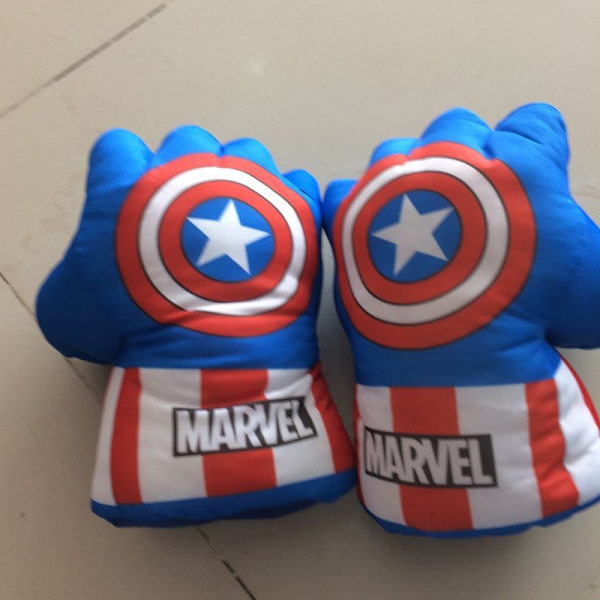 Par Captain America Jätteboxhandskar - Superhjälte - Barn