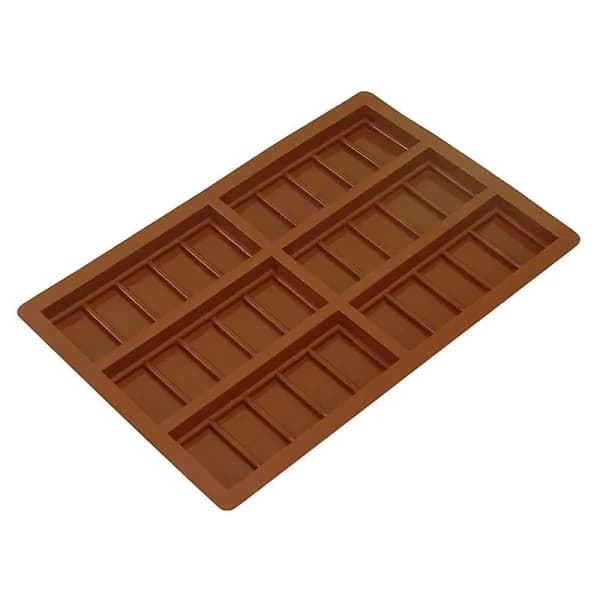 Chokoladeform Rektangulær Chokoladebar Slikform Silikone Bageform Voksstøbningsform