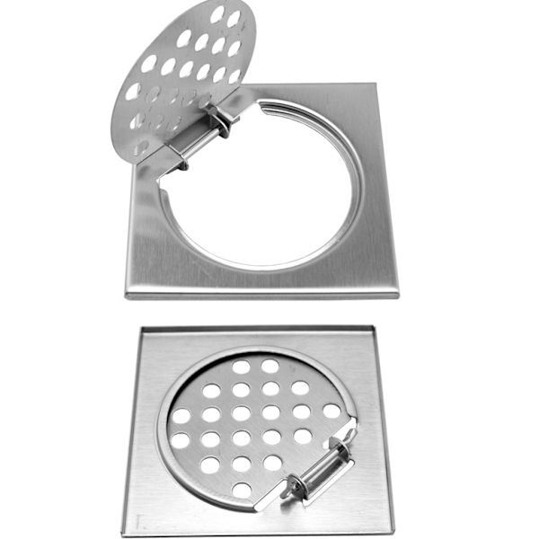1 st 10*10cm badrumsduschfällgolvdräneringsrör tjock filt, ZQKLA