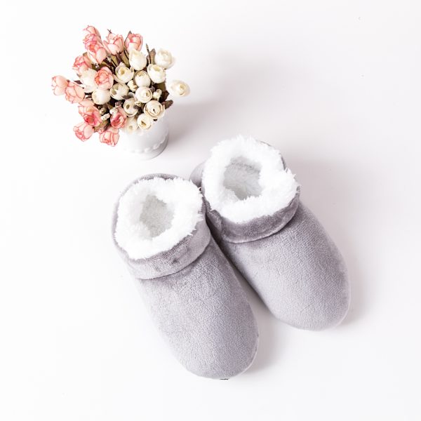 Sorte, Herre Slippersokker Vinter Varme Fuzzy Foret Anti-Slip S,ZQKLA