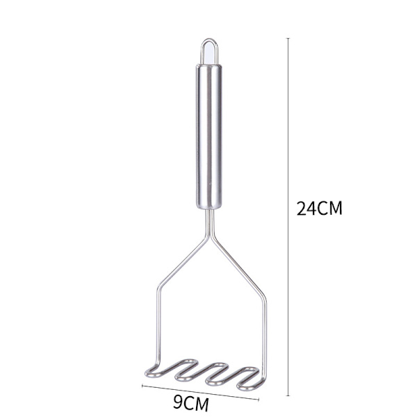 Kartoffelmoser, Robust Rustfrit Stål Metal Kartoffelmoser, ZQKLA
