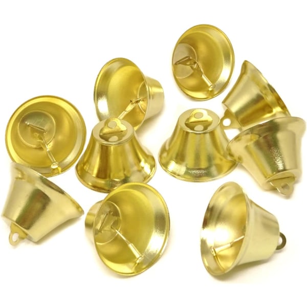 20 STK 38 mm/1,5 tum glänsande guld Liberty Bells Dekoration Bells