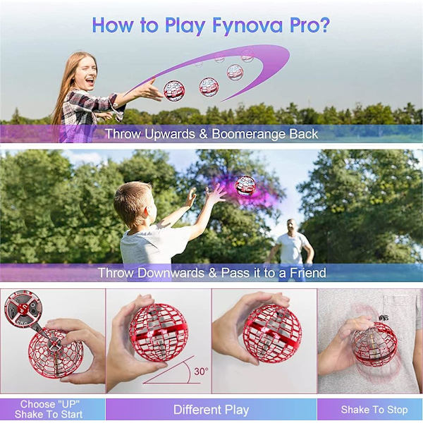 Lentävä pallo lelu, leijuva pallo, lentävä pallo, käsin ohjattava minidrone