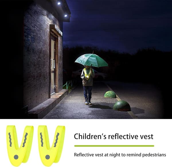 2 stycken hög synlighet reflexväst säkerhetsväst reflekterande löpning