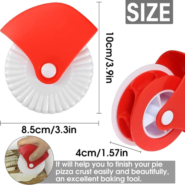 2-pack Deghjulsset, Pizzaskärhjul, Plastvalsset, ZQKLA