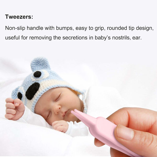 Baby Neglesett, 4-i-1 Baby Neglepleie Sett med Søt Etui, Bab,ZQKLA