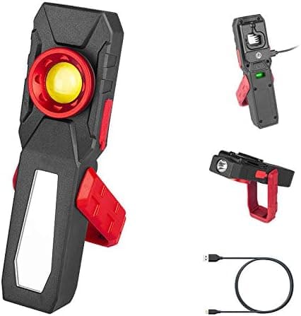 Laderbar COB LED arbeidslys hodelykt 3W, sidelys 10W, ZQKLA