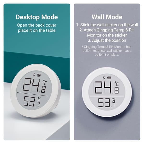 Bluetooth Digitalt Termometer Hygrometer Sensor (fungerer kun ,ZQKLA
