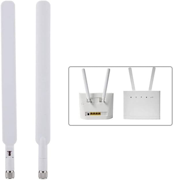 2 st Routerantenn, 4G LTE-antenn, Signalförstärkningsantenn med SMA