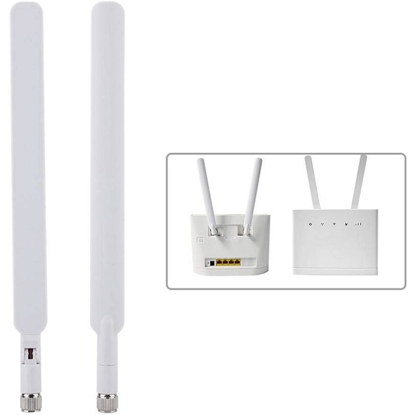 2 stk ruterantenne, 4G LTE-antenne med SMA-kontakt trådløs antenne for Huawei B310 B311 B312
