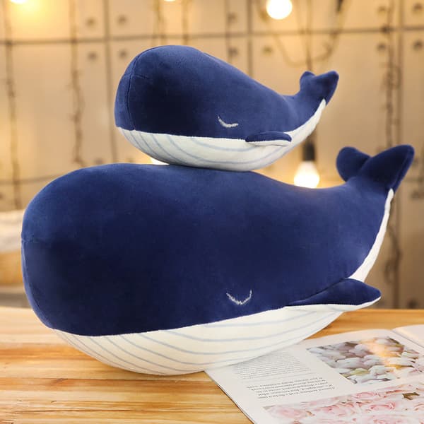 Mjuk Simuleringsdocka av Blåval och Delfin med Dunbomull, ZQKLA