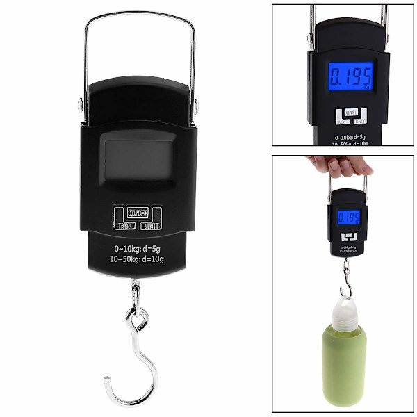 Bärbar Bagagevåg 50kg/100lb Elektronisk Digital Resväska Vi