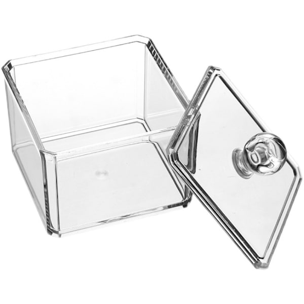 Akryl Makeup Fjerner Bomuldsboks Bomuldsdispenser Kosmetik, ZQKLA