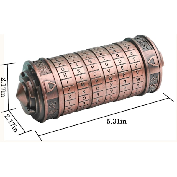 Da Vinci-kodens Mini Låspusselboxar med Hemligt Fack, ZQKLA