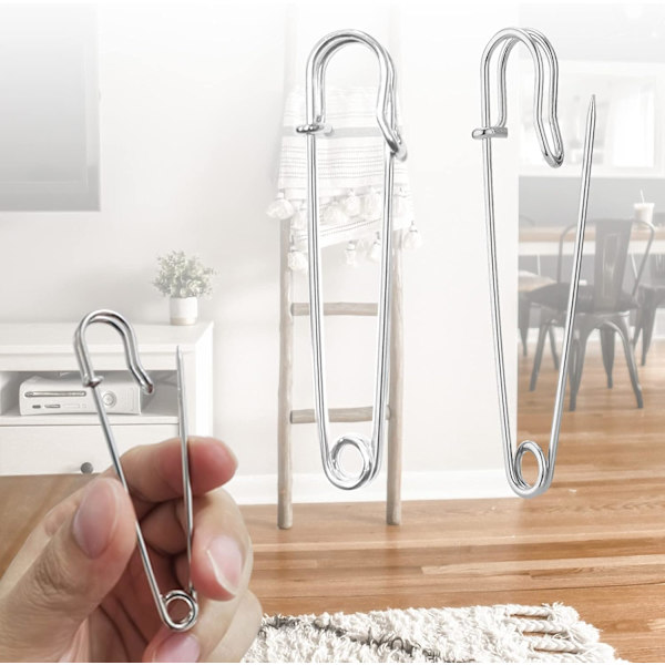 30-pack 7,5 cm Säkerhetsnålar - för Kläder, Läder, Canvas, B,ZQKLA