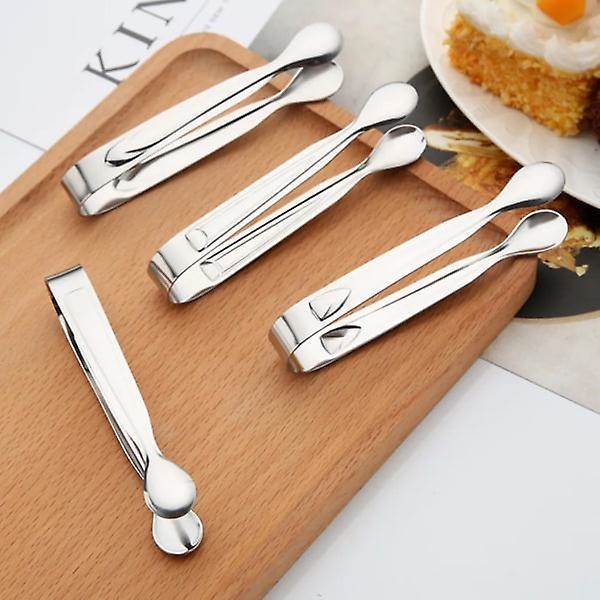 2-pak rustfrit stål kaffesukker tang Bbq grill tang