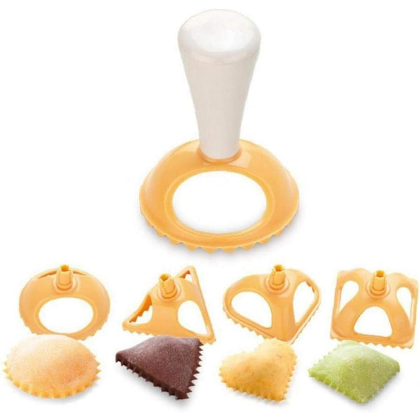 4 st Ravioli-formare i Plast, Dumpling-formar, 4 Former, Dumpling-press
