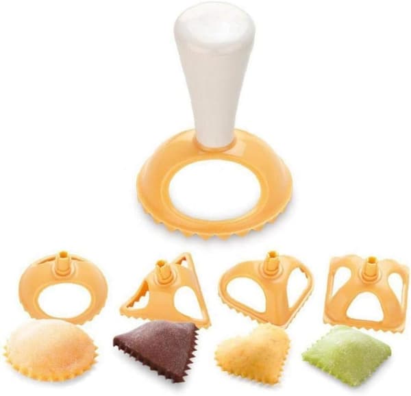 4 stk Ravioli Skærer Plastik Dumpling 4 Former Forme Dumpling Pres