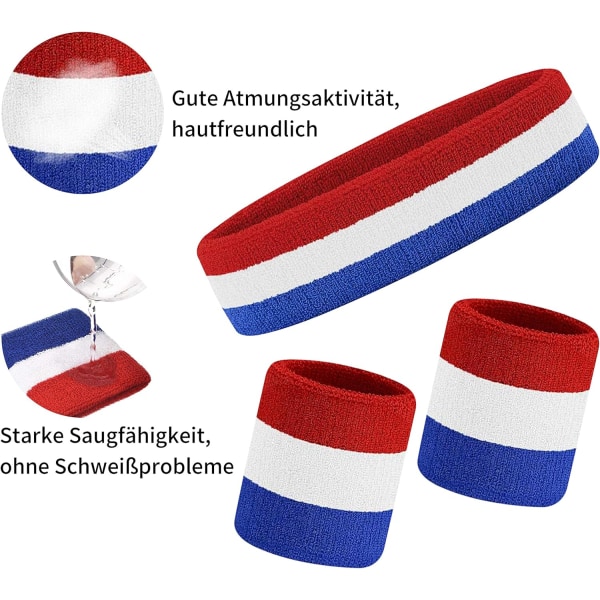 Hårband Set Sport Pannband Handledsband Män Kvinnor Hårband Panna, ZQKLA