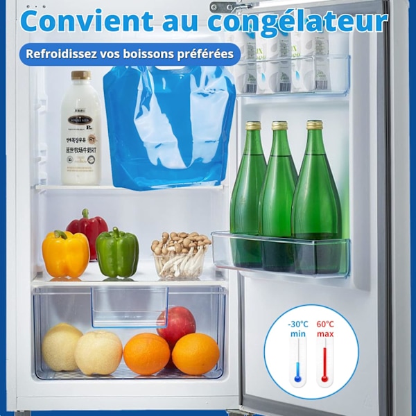 Vikbar Vattenpåse 10L Portabel Vattenblåsa BPA-fri Flexi, ZQKLA