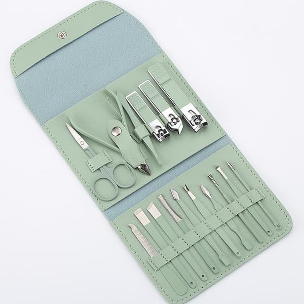 Manicure Sæt, 16PCS Professionelle Plejeværktøjer Mænd Kvinder Na