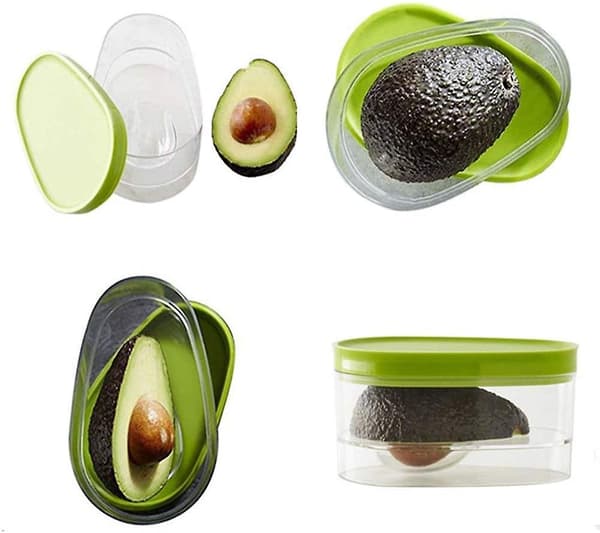 2-pak Avocado Oppbevaring, Avocado Keeper, Avocado Saver Holder