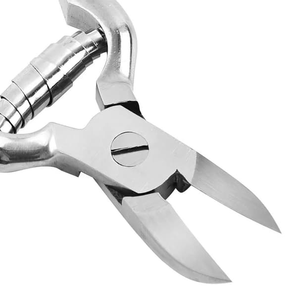 Negleklipper - Negleklippere med bufferfjær 14cm rustfritt stål, ZQKLA