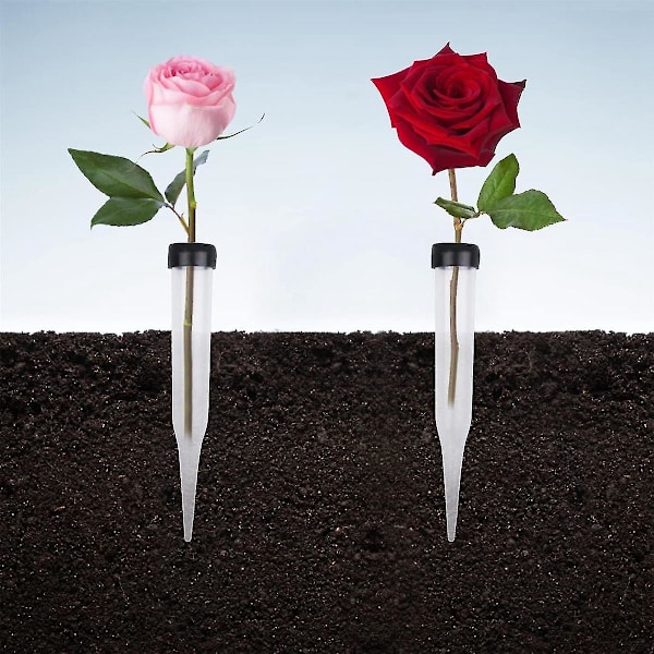 Blomrör 50-pack Plastblomrör, Transparenta Vattenrör för Blommor, Återanvändbara Blommor, Vattenrör-dwdz