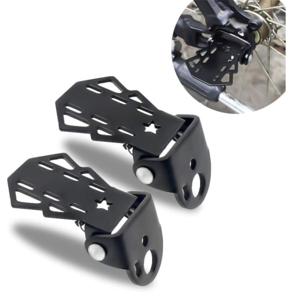 Bakre Pedal Fotstöd Axel Stål Halkfri för Universalcykel, ZQKLA