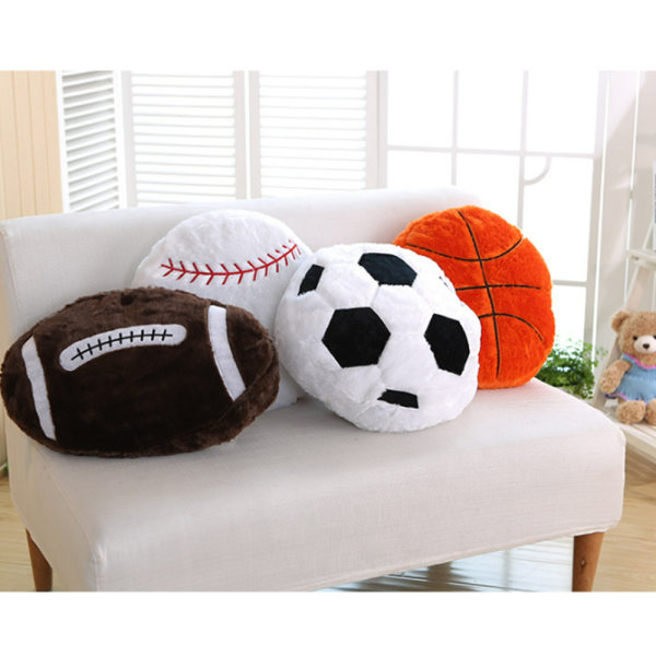 55 cm Basketball Plys Pude Fluffy Holdbar Fyldt Fodbold, ZQKLA