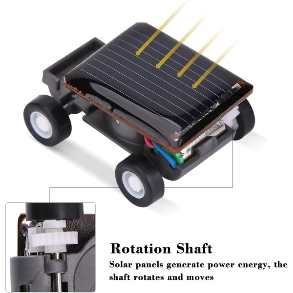 Aurinkoauto, Mini Lasten Aurinkoenergialla Toimivat Leikkiautot Aivojen Harjoitteluun, ZQKLA