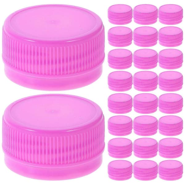100 st Plastflasklock Plastflaskskydd Färgade Flasklock DIY Drickflasklock Barn Utbildning Rose