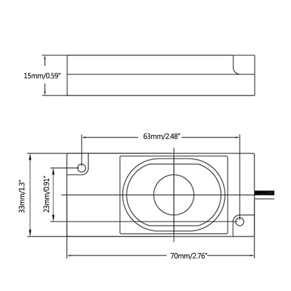 2 stycken/förpackning 3070 Högtalare 4 Ohm 3W Passiv Högtalarkropp Liten Högtalare