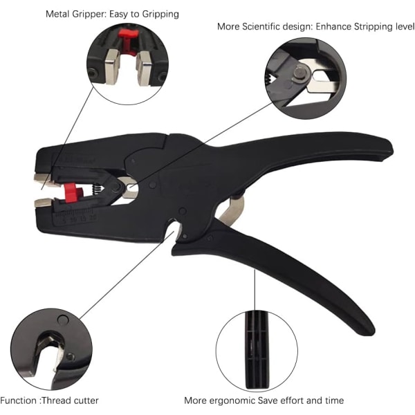 Multifunktionel trådafisoler 2 i 1 håndværktøj selvjusterende, ZQKLA