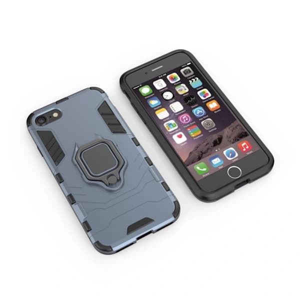 iPhone 7/8/SE (2020/2022) - Hybrid Ring Deksel - Marineblå,su