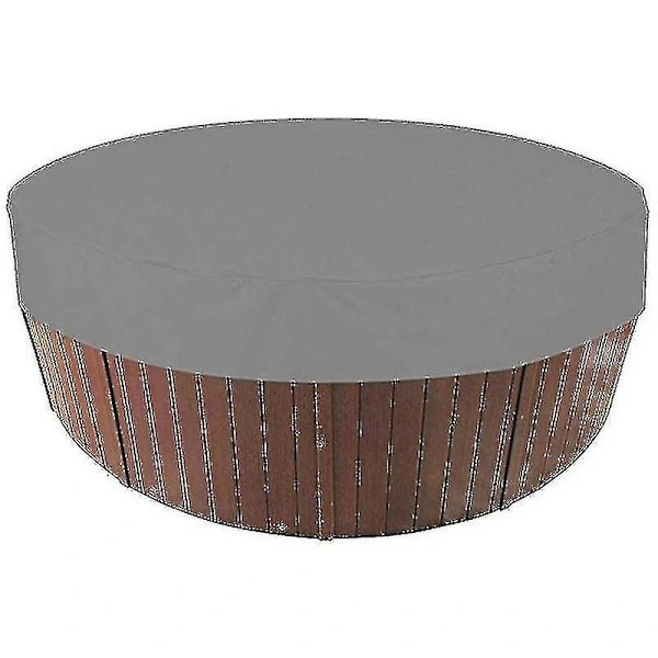 Utomhus runt badtunna överdrag Vattentätt spa badtunna skydd Grå 190x30cm