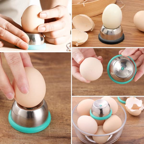 2 stk. Egg Piercer Verktøy, Eggpress i Rustfritt Stål, Egg Pierce, ZQKLA