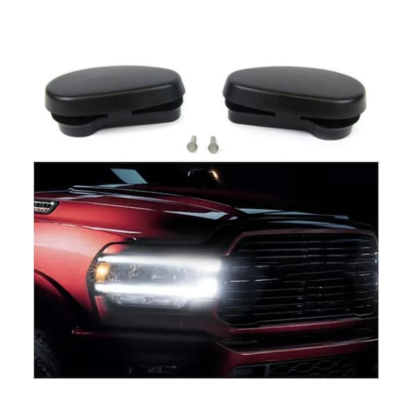 1 par Sorte Rørformede Side Steps Bars Endestykker Erstatningssett 68044463ab For Ram 1500 2500 3500 2009
