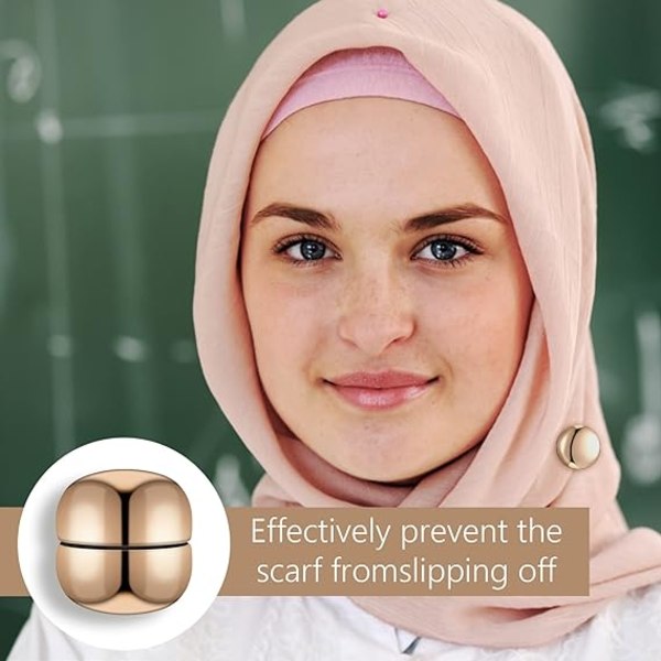 Magnetiska stift för - Starkaste hijabnålar för kvinnor, Multi-Pu, ZQKLA