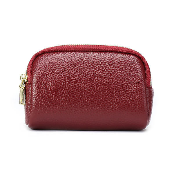 Lille Makeup Taske i Læder - 18 x 13 x 5 cm (B x H x D), ZQKLA