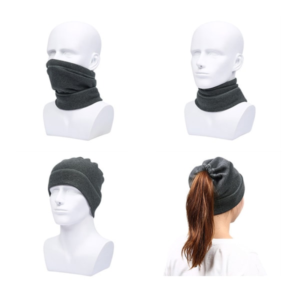Termisk Fleece Halsvärmare, Vinter Mjukt Tjockt Fleece Foder, ZQKLA