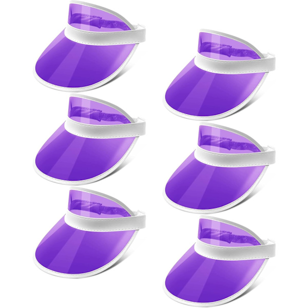Unisex Solhat med Plastik Candy Farve Transparent UV Pro, ZQKLA