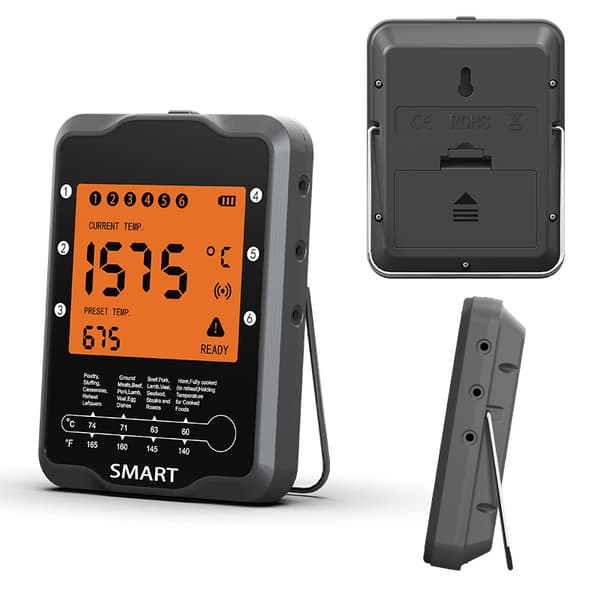 Trådløst Kødtermometer, Smart Digitalt BBQ Madlavningstermometer, ZQKLA