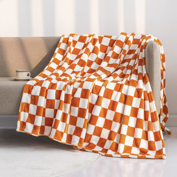 Buffalo Plaid Fleece-teppe (70*140cm) - Rutete Flanell-teppe -